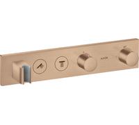 Módulo de termostato hansgrohe AXOR ShowerSolutions Select 460/90, empotrado, 2 consumidores, juego completo, 18355310, Color: Oro rojo cepillado