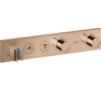 Módulo de termostato hansgrohe AXOR ShowerSolutions Select 460/90, empotrado, 2 consumidores, juego completo, 18355300, Color: Oro rojo pulido