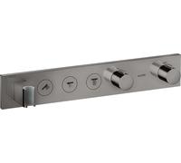 Módulo de termostato hansgrohe AXOR ShowerSolutions Select 530/90, empotrado, 3 consumidores, juego completo, 18356330, Color: Cromo negro pulido