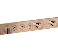 Módulo de termostato hansgrohe AXOR ShowerSolutions Select 530/90, empotrado, 3 consumidores, juego completo, 18356300, Color: Oro rojo pulido