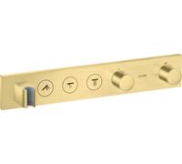 Módulo de termostato hansgrohe AXOR ShowerSolutions Select 530/90, empotrado, 3 consumidores, juego completo, 18356950, Color: Latón cepillado