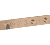 Módulo de termostato hansgrohe AXOR ShowerSolutions Select 530/90, empotrado, 3 consumidores, juego completo, 18356310, Color: Oro rojo cepillado