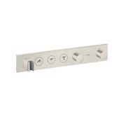 Módulo de termostato hansgrohe AXOR ShowerSolutions Select 530/90, empotrado, 3 consumidores, juego completo, 18356800, Color: Óptica de acero inoxidable