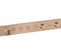 Módulo de termostato hansgrohe AXOR ShowerSolutions Select 600/90, empotrado, 4 consumidores, juego completo, 18357310, Color: Oro rojo cepillado