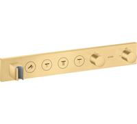 Módulo de termostato hansgrohe AXOR ShowerSolutions Select 600/90, empotrado, 4 consumidores, juego completo, 18357250, Color: Óptica de oro cepillado