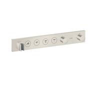 Módulo de termostato hansgrohe AXOR ShowerSolutions Select 600/90, empotrado, 4 consumidores, juego completo, 18357800, Color: Óptica de acero inoxidable
