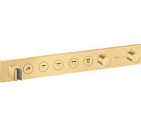 Módulo de termostato hansgrohe AXOR ShowerSolutions Select 670/90, empotrado, 5 consumidores, juego completo, 18358250, Color: Óptica de oro cepillado