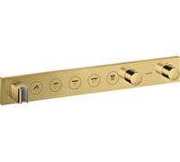 Módulo de termostato hansgrohe AXOR ShowerSolutions Select 670/90, empotrado, 5 consumidores, juego completo, 18358990, Color: Óptica Oro Pulido