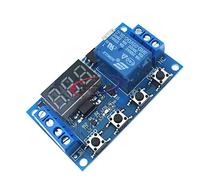 Módulo de tiempo multifunción de 6 V a 30 V CC, interruptor de temporizador, relé, temporizador, pantalla LED de dígitos, micro USB de 5 V