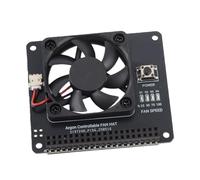 Módulo de ventilador de refrigeración con interruptor de encendido Ventilador de refrigeración de velocidad ajustable para 4B 3B+ 3B PCB Plástico 65 x 57 mm Control inteligente