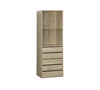 Módulo de vestidor con 5 cajones, modulo, natural, 60x45x180 cm