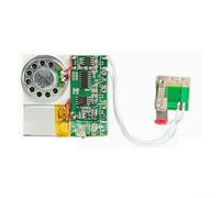 Módulo de voz verde con memoria de 8 MB para manualidades de bricolaje, chip de efecto de sonido MP3 recargable con luz de botón, modos de activación de vibración magnética, tablero de audio compacto