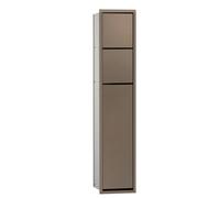 Módulo de WC emco asis 150, modelo empotrado, puerta con bisagra a la derecha, 978303252, Color: Bronce