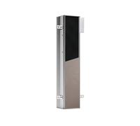 Módulo de WC emco asis plus, modelo empotrado, 803 mm, compartimentos para rollo de reserva o caja para toallitas húmedas, papel higiénico, juego de escobilla para inodoro integrado, puerta con bisagr