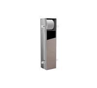 Módulo de WC emco asis plus, modelo empotrado, compartimento para papel y escobilla de aseo, puerta con bisagra a la derecha, 658 mm, 975611017