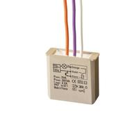 Módulo dimmer electrónico temporizado 500W empotrado sistema cableado sin neut