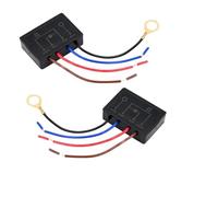 Módulo Dimmer Táctil MTD-EH1503 para Lámparas y Luminarias, Compatible con LED de 3-25W y Lámparas de 20-100W, Control de Intensidad Luminosa,interruptor tactil Negro, Dimensiones 49x34x15mm (2)