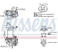 Módulo de válvula AGR eléctrico 98358 NISSENS para VW AMAROK