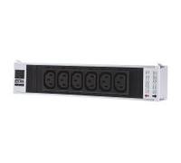 Módulo enchufable 6xIEC320, C13 - Tira de toma de corriente negra DK 7856.080 | Rittal | DK 7856.080 | 7856080 | Regleta de diversas tomas de corriente