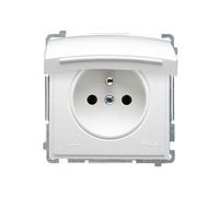 MÓDULO ENCHUFE BLANCO 1X Z/U CON SOLAPAS IP44 BASIC BMGZ1B.01/11
