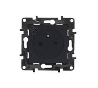 MÓDULO ENCHUFE NEGRO 1X Z/U CON CUBIERTAS NILOE STEP 863538