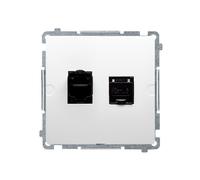 Kontakt-Simon BM62.01/11 - Toma de Corriente (plástico IP20, 75 mm, 34 mm, 75 mm), Color Blanco