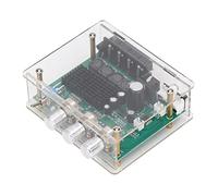 Módulo estéreo de Canal de Placa amplificadora de Potencia Digital con Chip TPA3116D2 de Carcasa Transparente para Sistemas de Bricolaje de Altavoces de Coche de Cine en casa