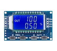 Módulo generador de señal PWM Frecuencia de pulso Ciclo de trabajo Onda cuadrada ajustable Pantalla LCD de onda rectangular para desarrollo experimental y control de motores