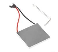 Módulo generador de ventilador de chimenea plateado de 40 x 40 mm, pieza de repuesto de motor de quemador de estufa semiconductora para sistemas de calefacción doméstica
