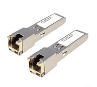 Módulo Gigabit SFP a RJ45 1000BASE-T, transceptor SFP de cobre compatible con SFP-GE-T Ubiquiti UF-RJ45-1G para netgear MikroTik para tp-link, convertidor Ethernet enchufable en caliente de 30 m (2