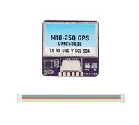 Módulo GPS M10 25Q con brújula QMC5883L integrada Compatible con FPV Racing Drone - Chip de 10.ª generación con frecuencia de Salida de 10 Hz y 72 Canales de búsqueda - SH1.0 6P y