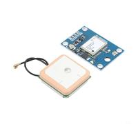 Módulo Gps Neo-8m Con Antena Activa Para Arduino Controlador De Vuelo Sistema De Navegación Tablero De Plástico Azul Para Eeprom Data Save Indicador Led 9600 Velocidad Baud Diseño Compacto (B)