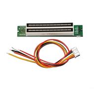 Módulo indicador de nivel de música LED dual de 12 bits fácil de usar con medidor VU ajustable para un análisis de sonido óptimo (A)