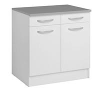Módulo inferior cocina eko 2 puertas 2 cajones blanco mate 80x60 cm