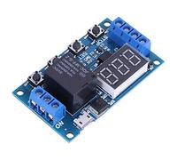 Módulo Interruptor Temporizador Ajustable DC 6V-30V Retardo Activación Ciclo Encendido/Apagado con Pantalla LED Micro USB 5V