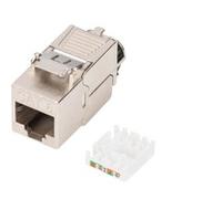 Módulo Keystone Cat. 8.1, apantallado plateado/blanco