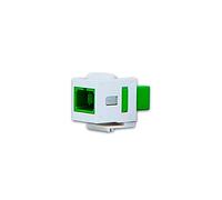 Módulo Keystone de fibra óptica KMK-SC Simplex OS2 APC, acoplador de enchufe de montaje en superficie, adaptador de cable de fibra óptica de conexión en red, conector de toma de red SNAP IN blanco y