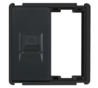 Módulo LAN de enchufe de pared RJ45 Cat6 negro sistema RTX SH