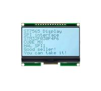 Módulo LCD COG ST7565 con Fuente China, Interfaz SPI, Color Gris, LCD12864-06D, 128 X 64 Puntos