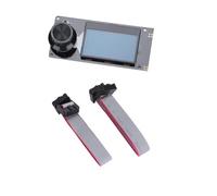 Módulo LCD Mini 12864 con Ranura para Tarjeta SD para Impresora 3D Marlin DIY Controlador Inteligente Compacto (Blanco sobre azul)