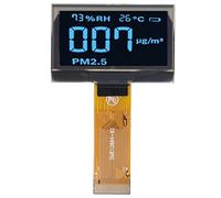 Módulo LCD Módulo Digital Board 1.54in 128x64 SSD1309 Drive 24 Pin Accesory Set Kit Clear Pantalla Brillante de Bricolaje Flexible Proyectos electrónicos confiables Rendimiento (MRC128-3 Azul)