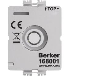 Módulo LED Hager Berker 230V para interruptor giratorio sin conductor N - 168001