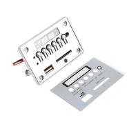 Módulo MP3 USB Bluetooth, DC12V Bluetooth Audio Decodificador Board Módulo Audio USB SD TF FM Radio Decodificador WMA/WAV / MP3 Sin pérdida de radio, con mando a distancia (Silver))