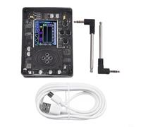 Módulo musical vintage con pantalla OLED a color y voces ajustables, compatible con dispositivos de audio y auriculares para producción de música electrónica