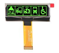 Módulo Pantalla OLED de 2,23 Pulgadas, Resolución 123x32, Interfaz SPI IIC, Pantalla 24 Pines - Alta Claridad, Bajo Consumo, Ideal para Proyectos Electrónicos DIY (Verde)