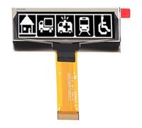 Módulo Pantalla OLED de 2,23 Pulgadas, Resolución 123x32, Interfaz SPI IIC, Pantalla 24 Pines - Alta Claridad, Bajo Consumo, Ideal para Proyectos Electrónicos DIY (Blanca)