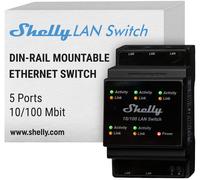 Módulo para Carril DIN con 5 Relés p/ Automatización LAN Ethernet 10/100 Mbps 110/240V CA - Interruptor LAN Shelly