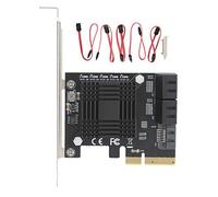Módulo PCI-E a 5 Puertos SATA3.0, convertidor, Tarjeta de expansión, JMB585, diseño Dorado, transmisión Estable, admite Varios Sistemas