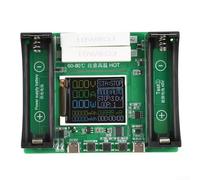 Módulo probador de capacidad de batería digital con pantalla LCD TFT de 1,77 pulgadas para Li-ion Resistencia interna Tensión Detección de potencia de corriente Herramienta de análisis de descarga de