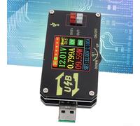 Módulo probador de fuente de alimentación USB-C, pantalla LCD de 1.45 pulgadas, salida DC0.6-30V, modo de voltaje/corriente constante, medición de alta precisión para ingenieros electrónicos y pruebas